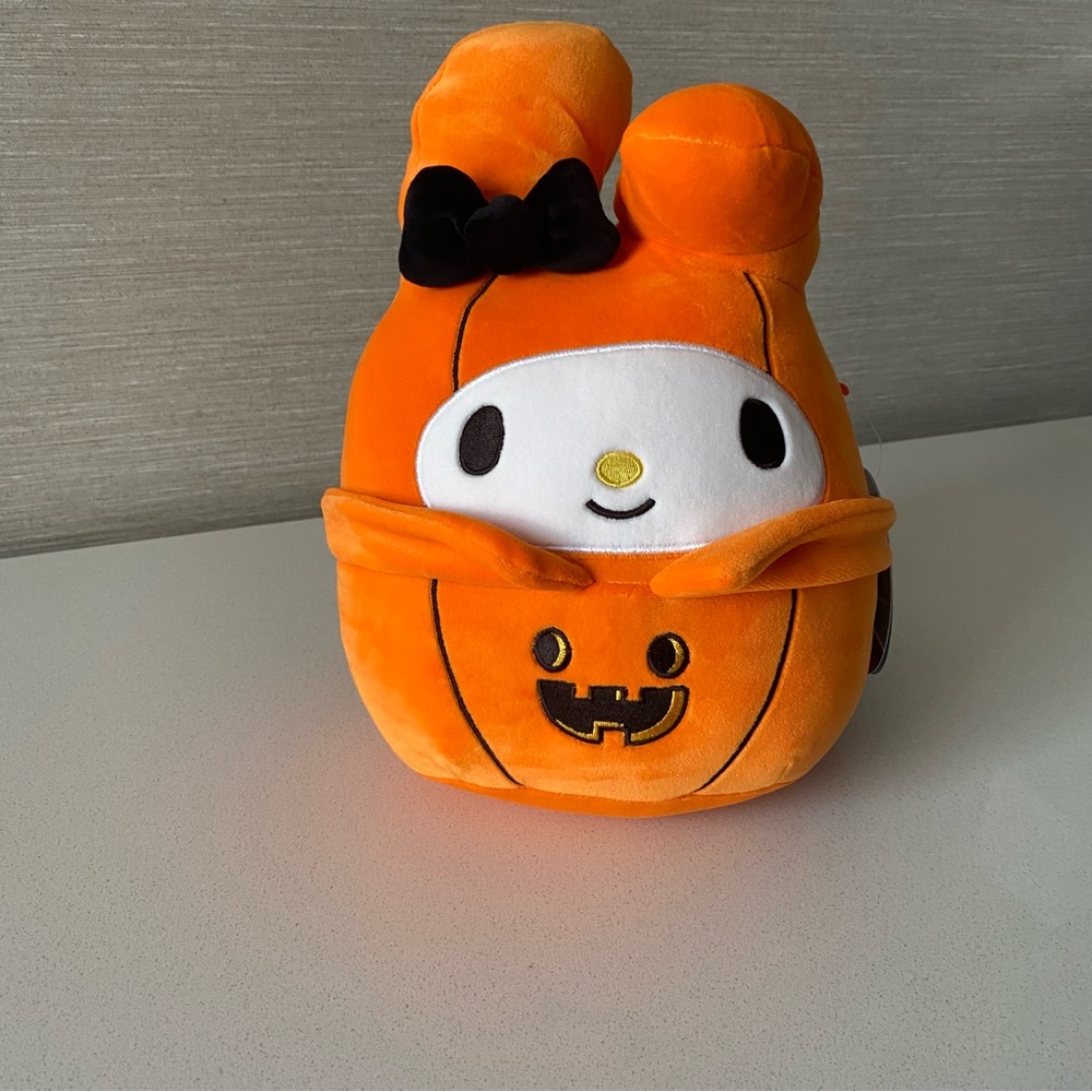 Original Sanrio My Melody Pumpkin Plushie 8”